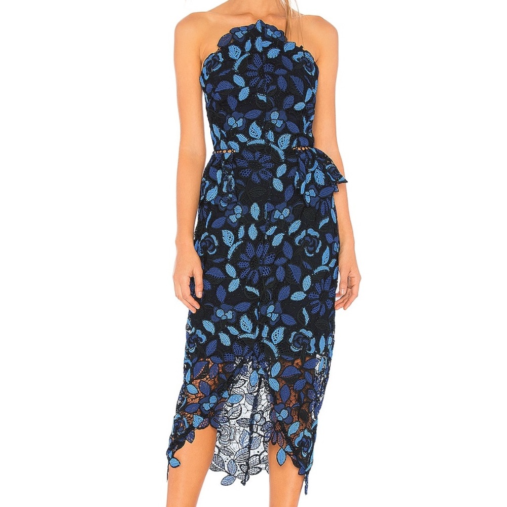 Times Dress in Blue Multi - Elliatt - size small